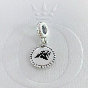 Pandora Carolina Panthers Charm Pendant|S925 Sterling Silver Jewelry